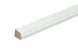 Glaslat E2 Meranti 17x19mm (bovenzijde afgeschuind en ondersponning) Komo 80mu wit gegrond per 10 stuks
