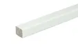 Glaslat F2 Meranti 17x20mm (rechthoekig met 1 afgeronde hoek) Komo 80mu wit gegrond per 10 stuks