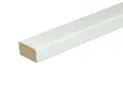 Glaslat F3 Meranti 17x28mm (rechthoekig met 1 afgeronde hoek) Komo 80mu wit gegrond per 10 stuks