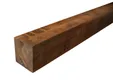 Paal Azobé 100x100mm bezaagd ongepunt 