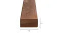 Regel Hardhout 45x70mm geschaafd