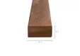 Regel Hardhout 45x90mm geschaafd