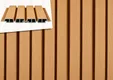 Dubbel Rhombus profiel houtcomposiet 33x170mm (werkend 140mm) | Cedar (lichtbruin) 