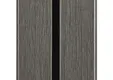 Dubbel Rhombus profiel houtcomposiet 33x170mm (werkend 140mm) | Donkergrijs
