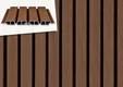 Dubbel Rhombus profiel houtcomposiet 33x170mm (werkend 140mm) | Ipé (donkerbruin)