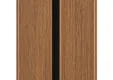Dubbel Rhombus profiel houtcomposiet 33x170mm (werkend 140mm) | Teak (warmbruin)