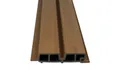 Dubbel rhombus profiel houtcomposiet 30x158mm (werkend 140mm) Teak