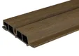 Dubbel rhombus profiel houtcomposiet 30x158mm (werkend 140mm) walnoot