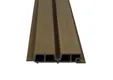 Dubbel rhombus profiel houtcomposiet 30x158mm (werkend 140mm) walnoot