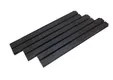 Dubbel rhombus profiel houtcomposiet 30x158mm (werkend 140mm) zwart