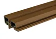 Hoekprofiel houtcomposiet voor triple rhombus profiel 44x90mm Teak