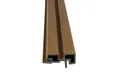 Hoekprofiel houtcomposiet voor triple rhombus profiel 44x90mm Teak