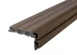 Hoekprofiel houtcomposiet voor triple rhombus profiel 44x90mm walnoot