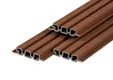 Triple Rhombus profiel houtcomposiet 33x170mm (werkend 140mm) | Ipé (donkerbruin)