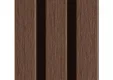 Triple Rhombus profiel houtcomposiet 33x170mm (werkend 140mm) | Ipé (donkerbruin)