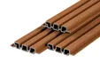 Triple Rhombus profiel houtcomposiet 33x170mm (werkend 140mm) | Teak (warmbruin)