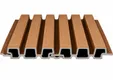 Triple Rhombus profiel houtcomposiet 33x170mm (werkend 140mm) | Teak (warmbruin)
