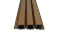 Triple rhombus profiel houtcomposiet 30x160mm (werkend 140mm) Teak