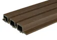 Triple rhombus profiel houtcomposiet 30x160mm (werkend 140mm) Ipé