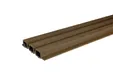 Triple rhombus profiel houtcomposiet 30x160mm (werkend 140mm) walnoot