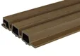 Triple rhombus profiel houtcomposiet 30x160mm (werkend 140mm) walnoot