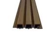 Triple rhombus profiel houtcomposiet 30x160mm (werkend 140mm) walnoot