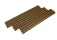Triple rhombus profiel houtcomposiet 30x160mm (werkend 140mm) walnoot