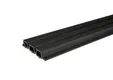 Triple rhombus profiel houtcomposiet 30x160mm (werkend 140mm) zwart