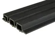 Triple rhombus profiel houtcomposiet 30x160mm (werkend 140mm) zwart