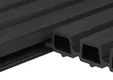 Triple rhombus profiel houtcomposiet 30x160mm (werkend 140mm) zwart