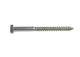 Houtdraadbout RVS 8x140mm