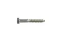 Houtdraadbout RVS 8x50mm