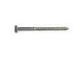 Houtdraadbout RVS 8x80mm