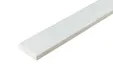 Koplat Grenen (Model E) 12x45mm met rechte kanten zichtzijde wit afgelakt per 6 stuks