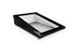 Lichtstraat Daklicht met HR++ isolatieglas - 91,5-225cm breed | Zwart RAL9005