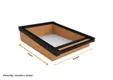 Lichtstraat Daklicht Douglas - 75-150cm breed | Zwart RAL 9005
