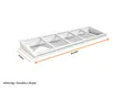 Lichtstraat Lessenaarsdak Grenen met 5 vaks HR++ isolatieglas | Wit RAL 9010