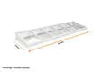 Lichtstraat Lessenaarsdak Grenen met 6 vaks HR++ isolatieglas | Wit RAL 9010