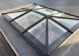 Lichtstraat Schilddak geïsoleerd (HR++ isolatieglas) - Wit (RAL 7016)
