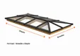 Lichtstraat Schilddak Douglas | Zwart RAL 9005