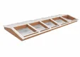 Lichtstraat Zadeldak Douglas met 10 vaks veiligheidsglas - 404,2cm breed | Wit RAL 9010