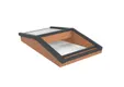 Lichtstraat Zadeldak Douglas met 2 vaks veiligheidsglas - 76,2cm breed | Antraciet RAL 7016