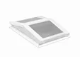 Lichtstraat Zadeldak Grenen met 2 vaks HR++ isolatieglas - 91,5cm breed | Wit RAL 9010