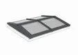 Lichtstraat Zadeldak Grenen met 4 vaks HR++ isolatieglas - 174,5cm breed | Antraciet RAL 7016
