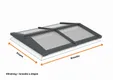 Lichtstraat Zadeldak Grenen met 4 vaks HR++ isolatieglas - 174,5cm breed | Antraciet RAL 7016