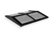 Lichtstraat Zadeldak Grenen met 4 vaks HR++ isolatieglas - 174,5cm breed | Zwart RAL 9005