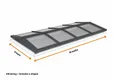 Lichtstraat Zadeldak Grenen met 8 vaks HR++ isolatieglas - 340cm breed | Antraciet RAL 7016