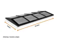 Lichtstraat Zadeldak Grenen met 8 vaks HR++ isolatieglas - 340cm breed | Zwart RAL 9005