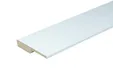 Overzetplint MDF 18x120mm (12x60mm uitsparing) geschaafd vochtwerend wit voorgelakt per 4 stuks