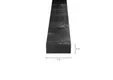 Onderregel 32x75mm (28x70mm netto) zwart geïmpregneerd (gedompeld)